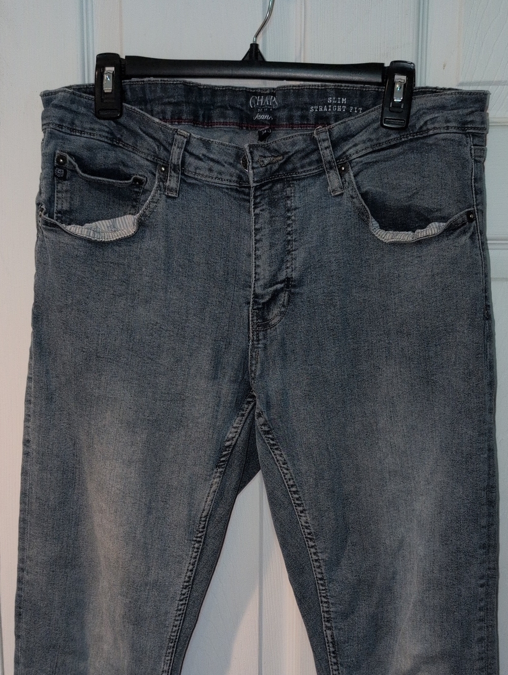 Chaps Men’s Slim Straight Jeans - Faded Blue